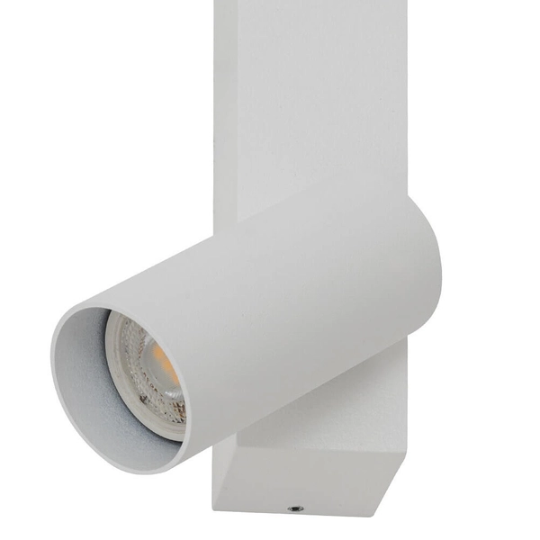 Nasufitowa lampa do jadalni Easy 11580 tubka metalowa biała