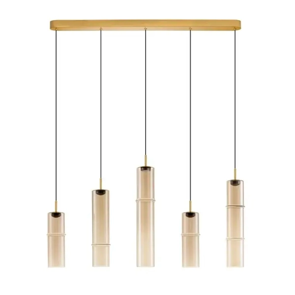 Zwisające cylindry SARTANO LE45169 LED 18W 3000K złota