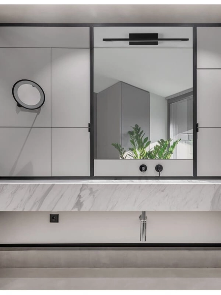 Ścienna lampa ledowa Ipiales nad umywalkę 12W czarna