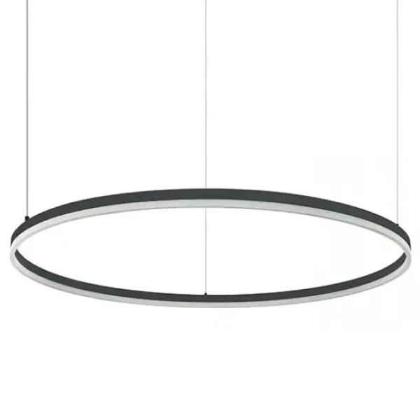 Pierścieniowa wisząca lampa 20264 LED 83W 3000K do salonu czarny