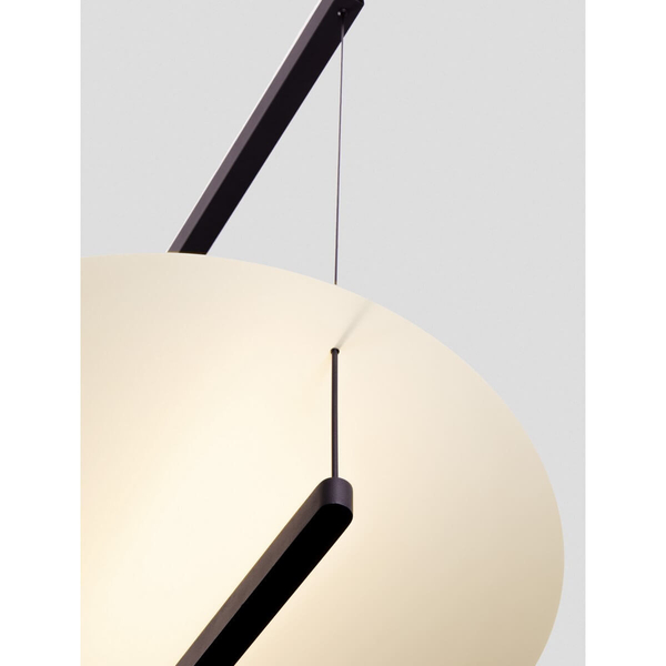 Zwieszająca lampa do jadalni TIRAQUE LE44634 LED 55W 2700K podłużna czarna biała