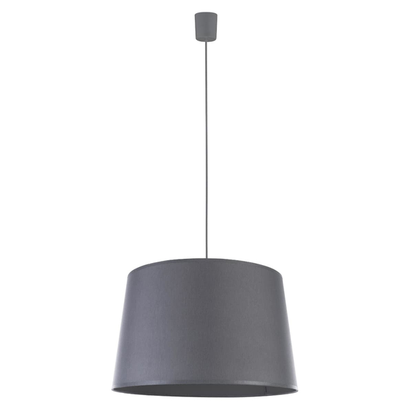 Wisząca lampa abażurowa Maja 1881 TK Lighting do salonu szara grafitowa