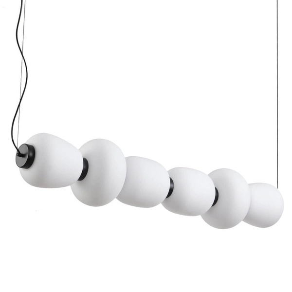 Lampa wisząca BRILLA ST-CP241210-6L BLACK WHITE LED 69W 3000K czarny biały