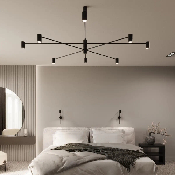 LAMPA sufitowa DAKATA 5636 Shilo metalowa OPRAWA tuby czarne