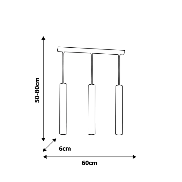 Loftowa LAMPA wisząca JOKER MLP1348 Milagro metalowa OPRAWA tuby zwis biały srebrny