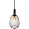 Wisząca lampa do jadalni Alton 47303047 szklana czarny przydymiony