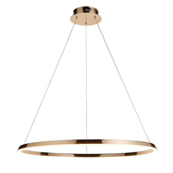 Metalowa lampa wisząca Staten 110958 LED 43,5W 3000K pierścień złoty