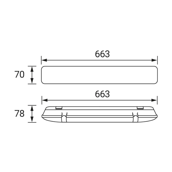 Oprawa hermetyczna pyłoszczelna Herman 4175 Ideus LED 18W IP65 szara