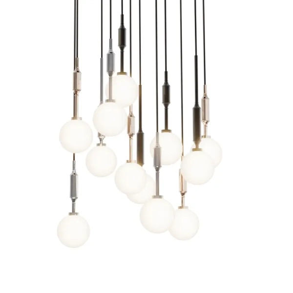 Wisząca lampa kaskadowa Ero Multicolor X OR86393 do jadalni kule chrom