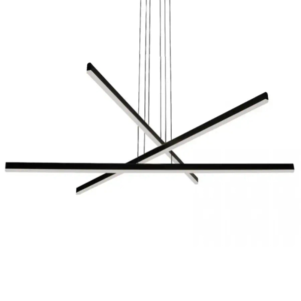 Modernistyczna zwisająca lampa 1947 LED 47W 3000K belki czarne