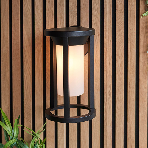 Elewacyjna lampa tuba Braden 96916 IP44 czarny biały