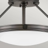 Nowoczesna sufitowa lampa Collier HK-COLLIER-SF-S-BX okrągła czarna