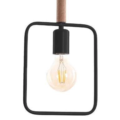 Loftowa lampa wisząca Frame 31-73501 prostokątna skandynawski czarny