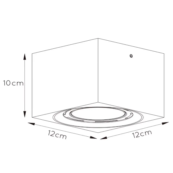 Metalowa lampa sufitowa Fedler 09922/12/30 Lucide LED 12W 2200K czarna
