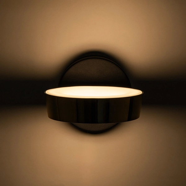 Ścienny kinkiet do sypialni Lara MB7170-1-3BGT LED 12W 3000K czarny złoty