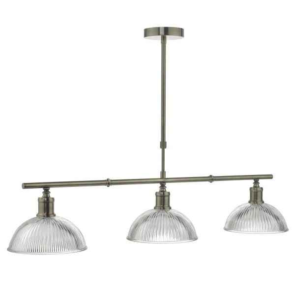 Lampa sufitowa do kuchni Dara DAR0375 nad wyspę szklany mosiądz