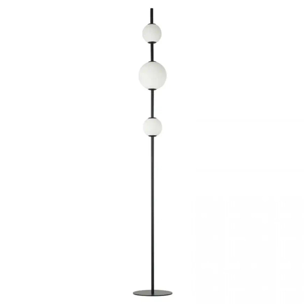 Ledowa lampa podłogowa 20135 LED 12W 3000K kule do salonu czarny