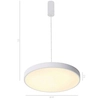 Metalowa LAMPA wisząca ORBITAL 5361-860RP-WH-3 Italux metalowa OPRAWA pierścień LED 24W 3000K zwis biały