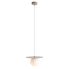 Szklana lampa zwisająca LOOP 1125G17_S Aldex molekułowa beżowa