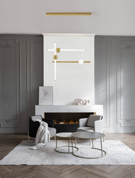 Designerska lampa wisząca IGUALA LE42764 do salonu LED 10W 3000K złota