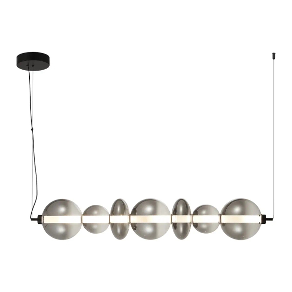 Molekułowa lampa wisząca DAPHNE ML0348 LED 40W 3000K przydymiona czarna