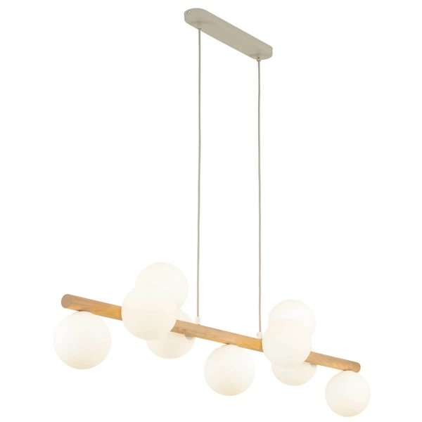 Zwisowa lampa do kuchni Estera 5906 balls kule beżowa biała