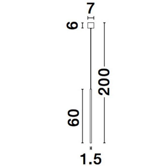 LAMPA wisząca BUGA LE41357 Luces Exclusivas metalowa OPRAWA zwis LED 5W 3000K tuba złota