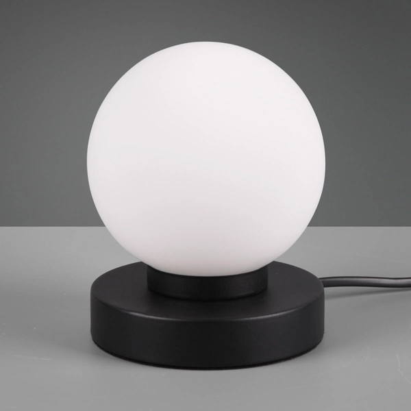 Lampka stołowa Printz R54011032 RL Light ball bańka metalowa czarna biała