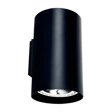 Ścienna lampa biurowa Tube 9320 czarny kinkiet tuba metalowa