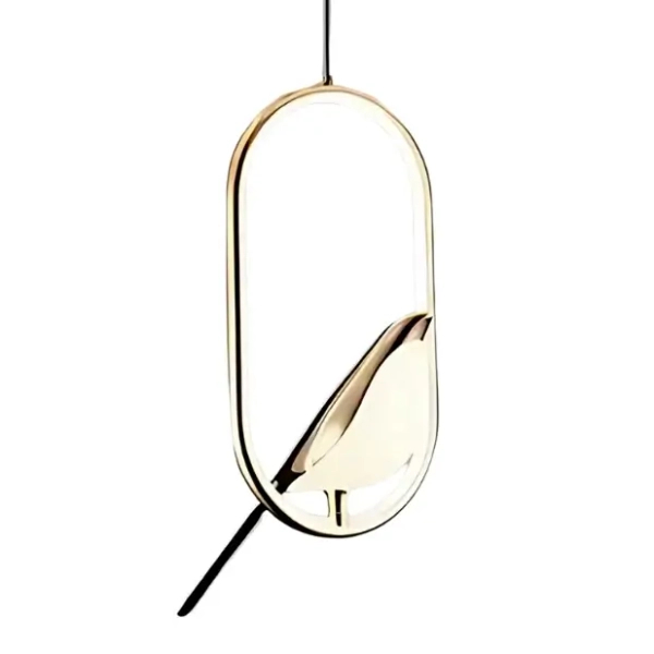 Wisząca lampa z ptakiem Bird LWPB-OW LED 18W 3000K złoty