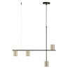 Mosiężna lampa wisząca Vendo 33690 Sigma metalowa reflektory złota czarna