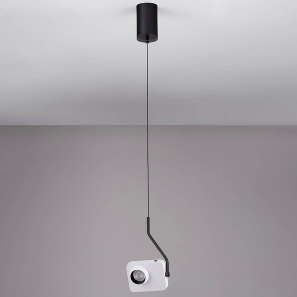 Lampa wisząca PARINAS LE44502 LED 9W 3000K biała z regulacją czarna