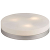 Plafon LAMPA sufitowa OPAL 48403 Globo okrągła OPRAWA nikiel biała