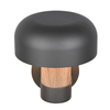 Ścienna lampa do ogrodu FRASER 262560135 grzybek IP54 szary drewniany