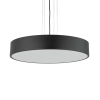 Okrągła wisząca lampa do jadalni Kengo 5235 tuba rondo czarny