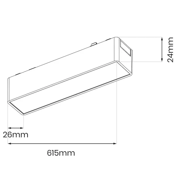 Minimalistyczna lampa magnetyczna do szyn Tuya CCT ML2198 LED 20W CCT biały