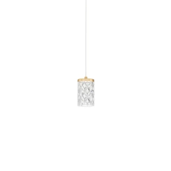 Wisząca lampa glamour SOPH LE-52018 złota LED 6W 3000K tuba do sypialni