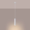 Podłużna lampa wisząca Karbon SL.1535 minimalistyczna tuba biała OUTLET