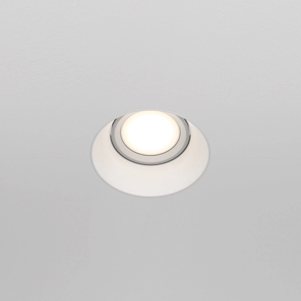 Podtynkowa lampa sufitowa Dot DL042-01-RD-W wpust biały