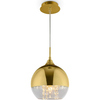 Pojedyncza lampa wisząca Fermi P140-PL-170-1-G crystals złota