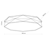 Lniany plafon ekologiczny Kantoor 6196 TK Lighting geometryczny szary beżowy