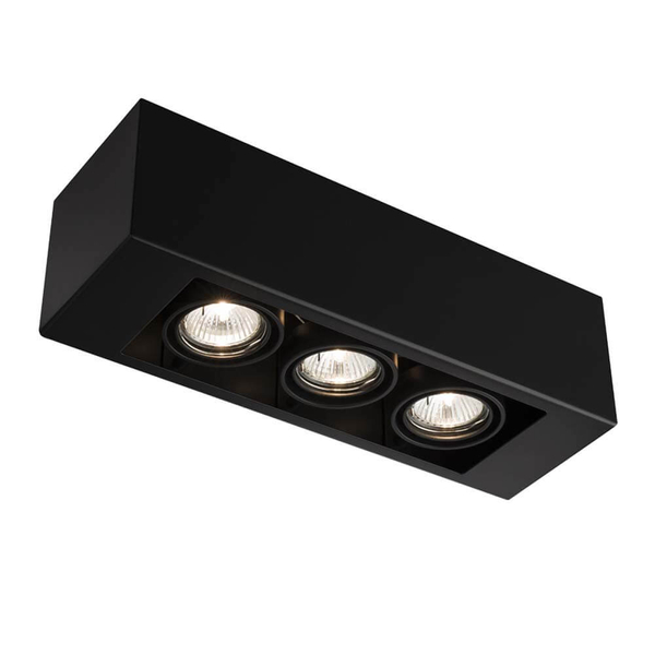 LAMPA sufitowa SETO 1138 Shilo natynkowa OPRAWA reflektorowa czarna