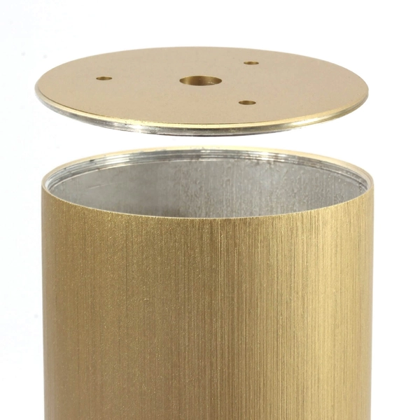 Lampa sufitowa tuba 497 Domeno LED okrągła spotlight metalowa złota