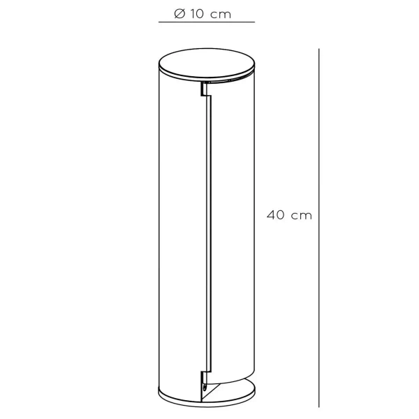 Zewnętrzny zasilający słupek PowerPoint 27849/12/29 IP44 metalowy antracyt