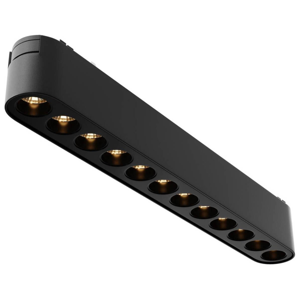 Owalna lampa sufitowa  Points TR082-1-12W3K-M-B 12W 3000K do szyny czarny