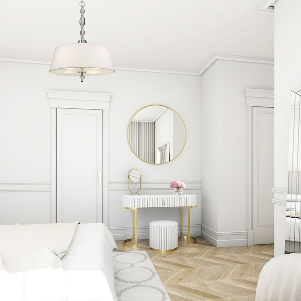 Abażurowa LAMPA wisząca CANCUN P04981WH Cosmolight glamour zwis z kryształkami biały