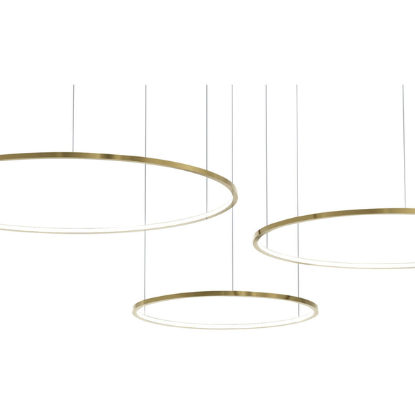 Wisząca lampa Saturno Saturno ML0847 Milagro LED 100W 4000K ringi złoty