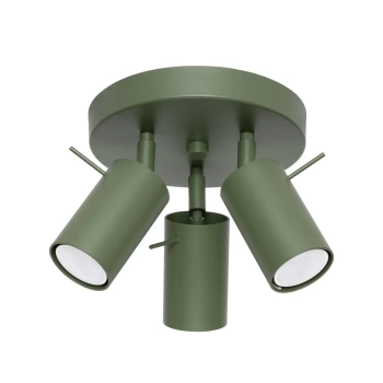 Potrójna lampa sufitowa RING SL.1503 regulowana tubki oliwkowe