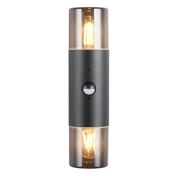 Elewacyjna lampa z czujnikiem ruchu Hoosic 222260232 IP44 czarny