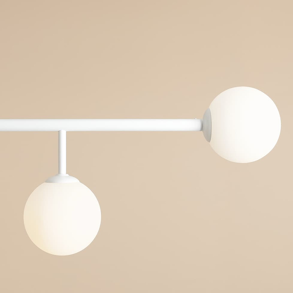 Lampa sufitowa molekuły Dione 1092PL_L Aldex do kuchni kulki biała